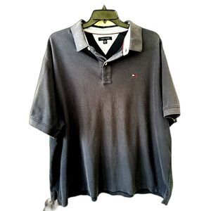 Tommy Hilfiger Men’s 4XL Polo Shirt - Big & Tall - Classic Fit Navy Blue